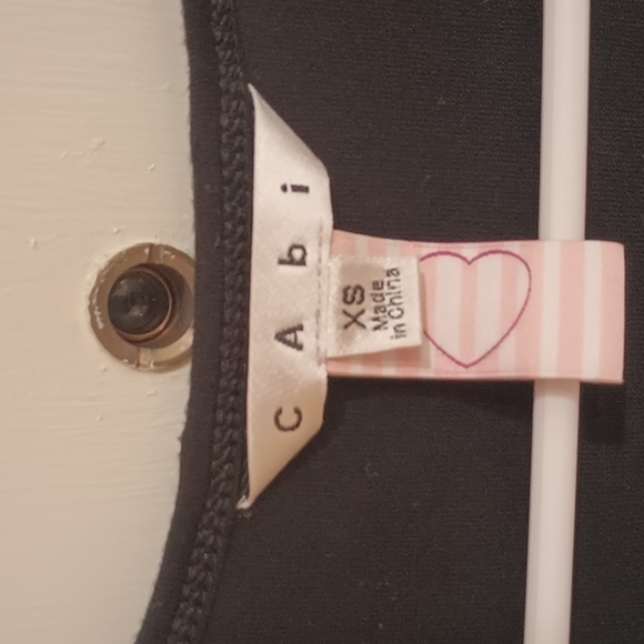 Cabi Heart of Love black sheer overlay racer back tank size XS - Picture 4 of 7